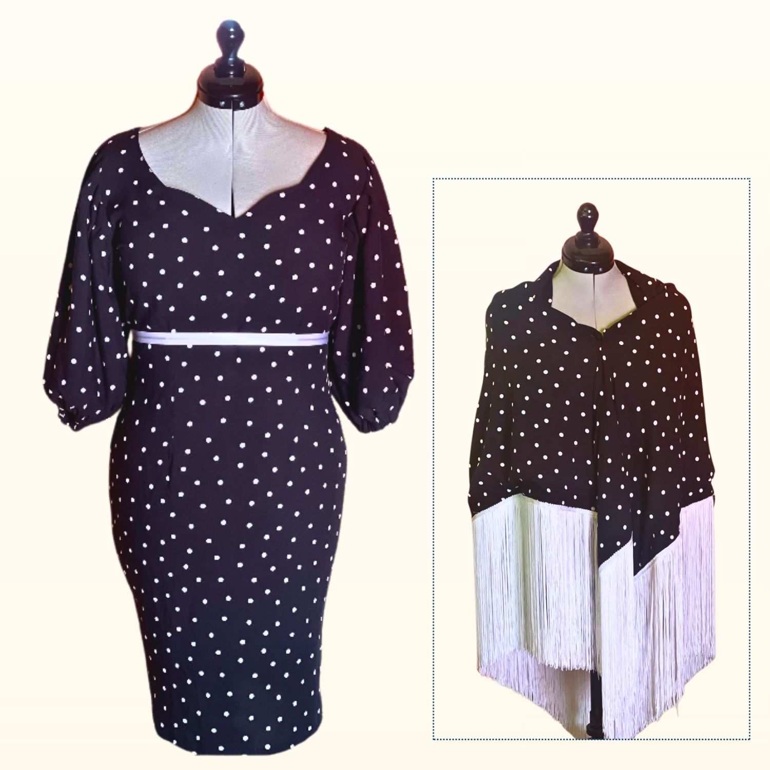 Vestido con mantón
