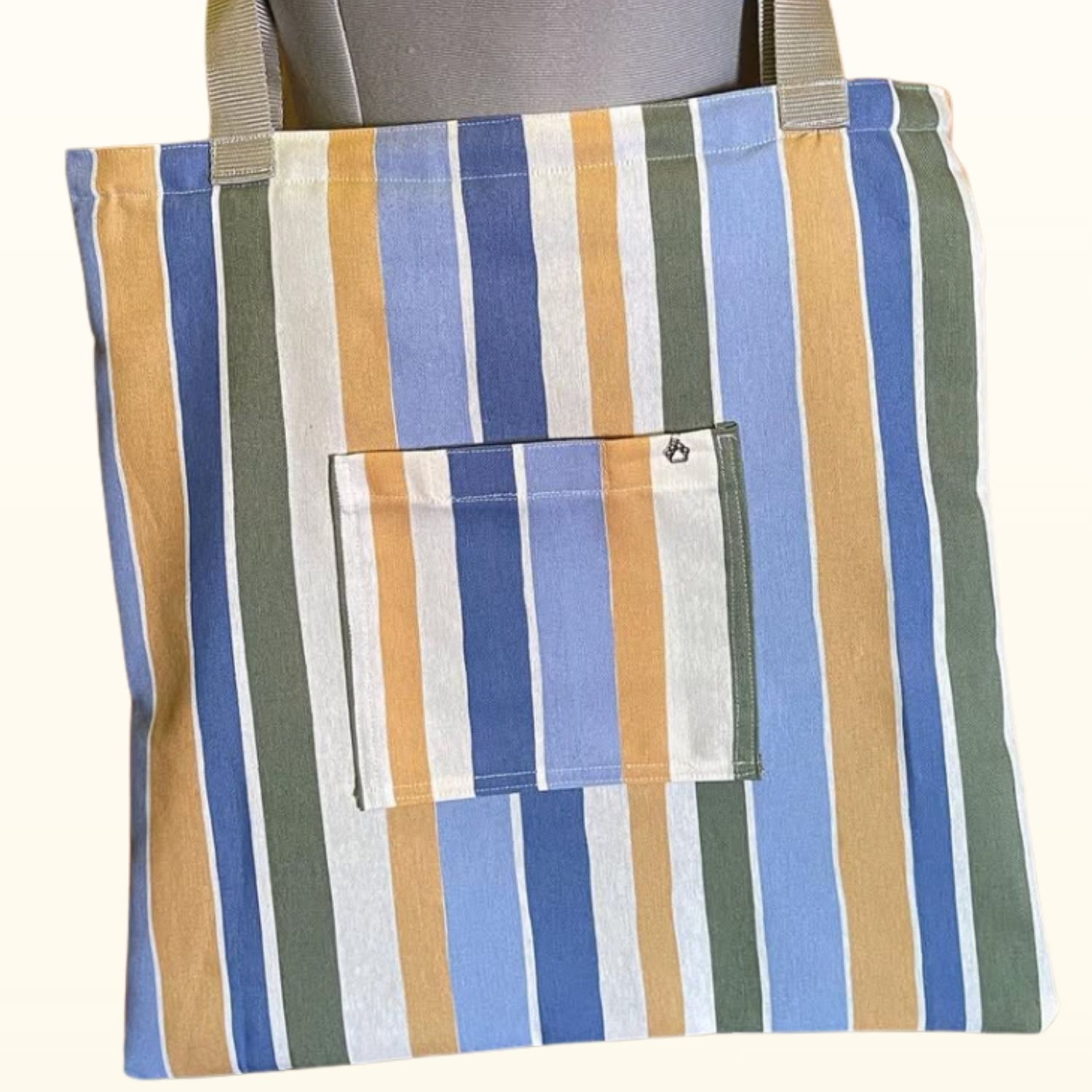 Bolsa tela a rayas